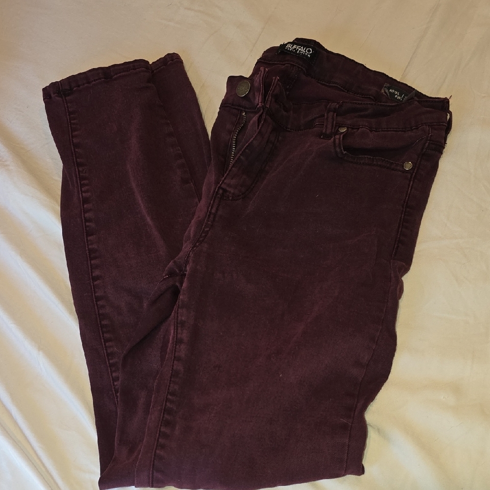Burgundy Skinny Jeans